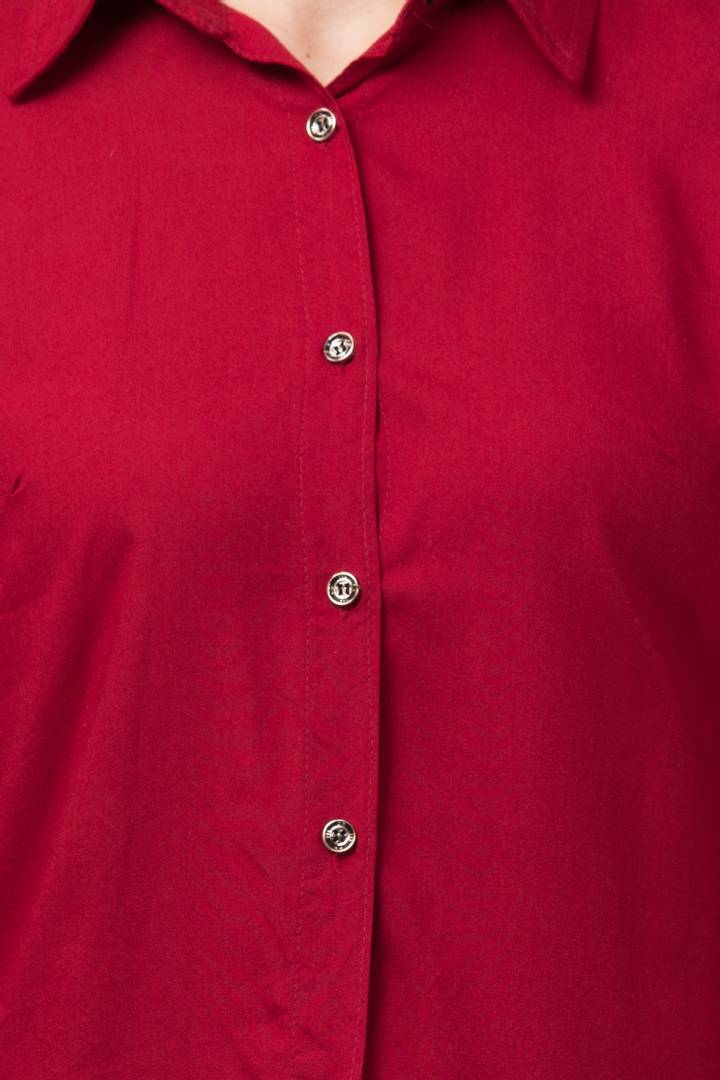 Stylish Cotton Blend Regular Fit Solid Spread Collar Casual Shirt